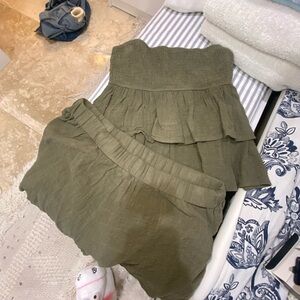 Edikted Olive green matching set